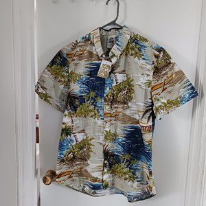 NWT Kennington Tropical Shirt XL Short Sleeve Button down